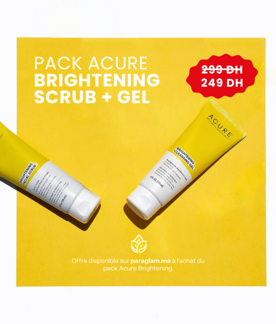 Pack Acure Brightening Scrub et Gel