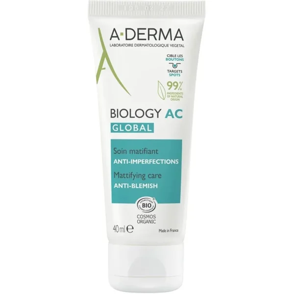 A-Derma Biology Ac Global Soin Matifiant Anti-Imperfections 40Ml