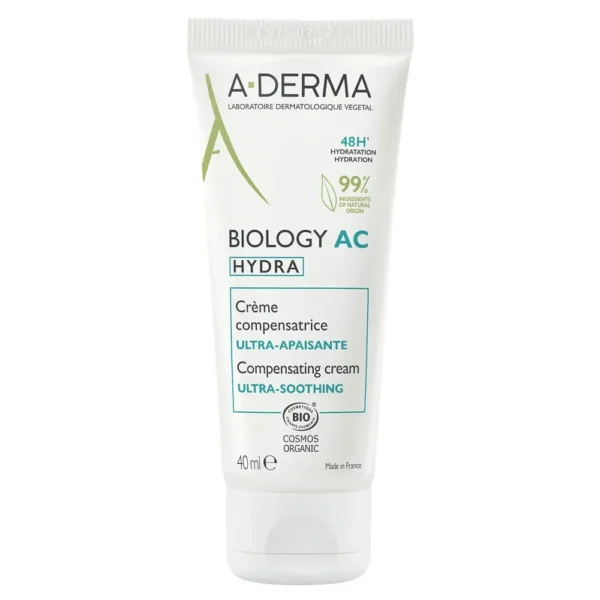 A-Derma Biology Ac Hydra Crème Compensatrice Ultra-Apaisante 40Ml