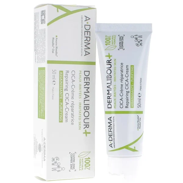 A-Derma Dermalibour Cica-Crème Réparatrice Assainissante 50Ml