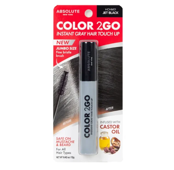 Absolute Color 2 Go Hair Mascara Cheveux 01 Jet Black