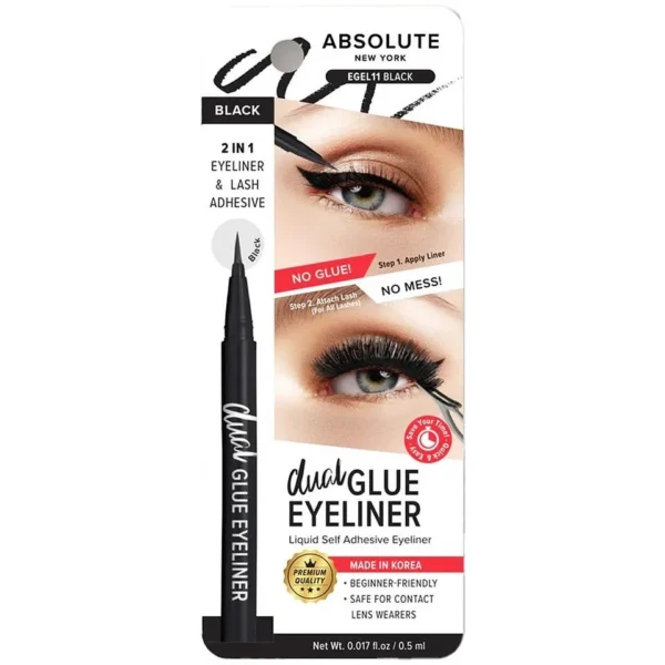 Absolute Dual Glue Eyeliner Black
