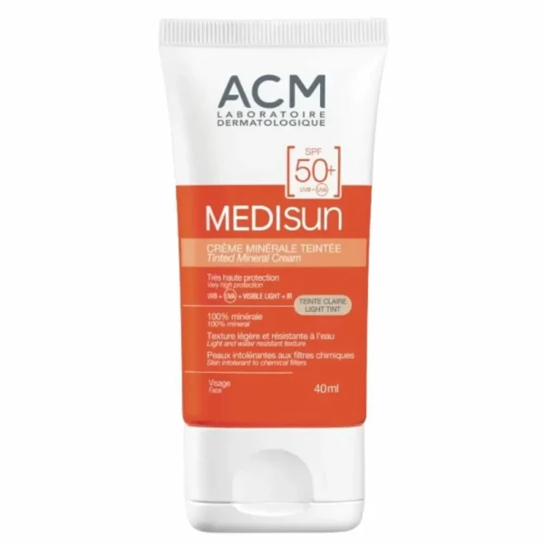 Acm Medisun Crème Minérale Teintée Claire Spf50+ 50Ml