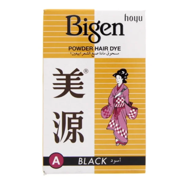 Bigen Permanent Powder Hair Dye Coloration Permanente Black