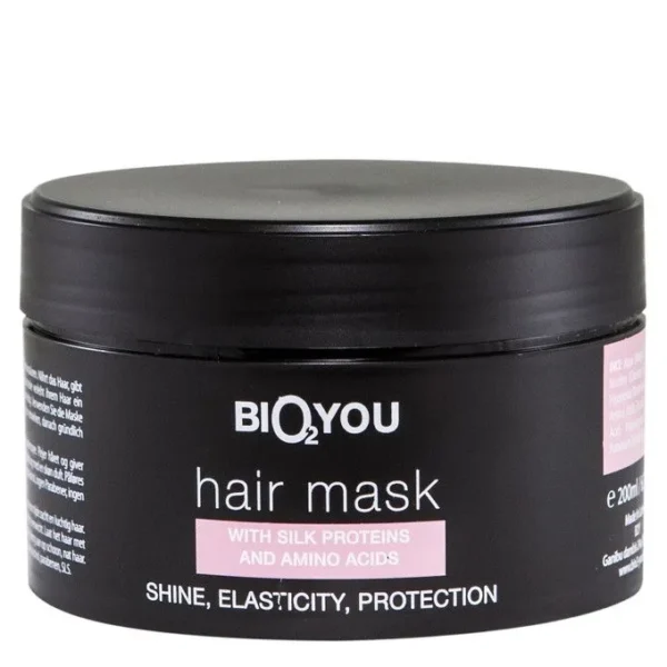 Bio2You Masque Capillaire Naturel Aux Protéines De Soie Et Acides Aminés 200Ml