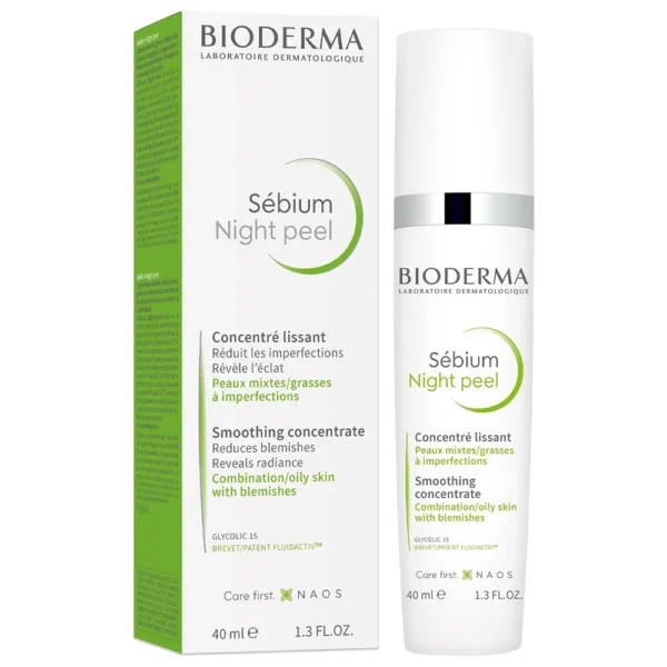 Bioderma Sébium Night Peel Concentré Lissant 40Ml