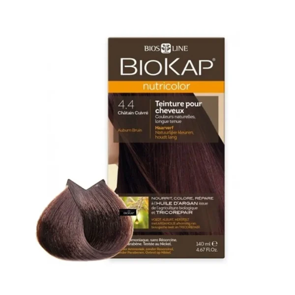 Biokap Nutricolor Coloration 4.4 Châtain Cuivré