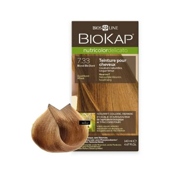 Biokap Nutricolor Delicato Coloration 7.33 Blond Blé Doré