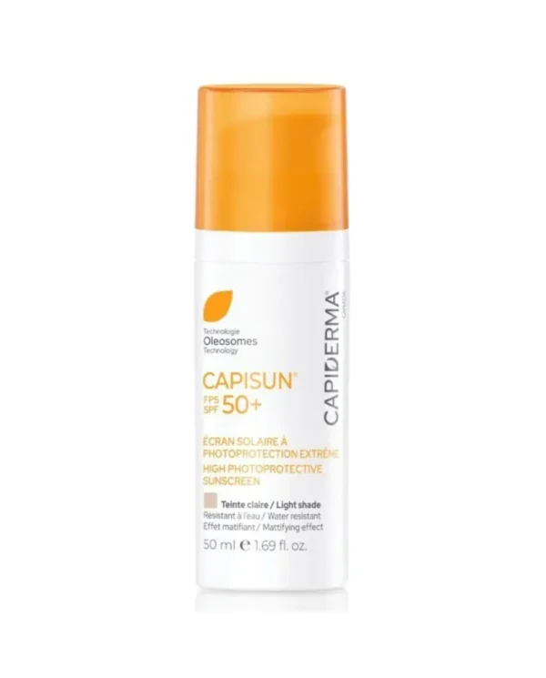 Capiderma Capisun Crème Solaire Spf50+ Teinte Claire 50Ml