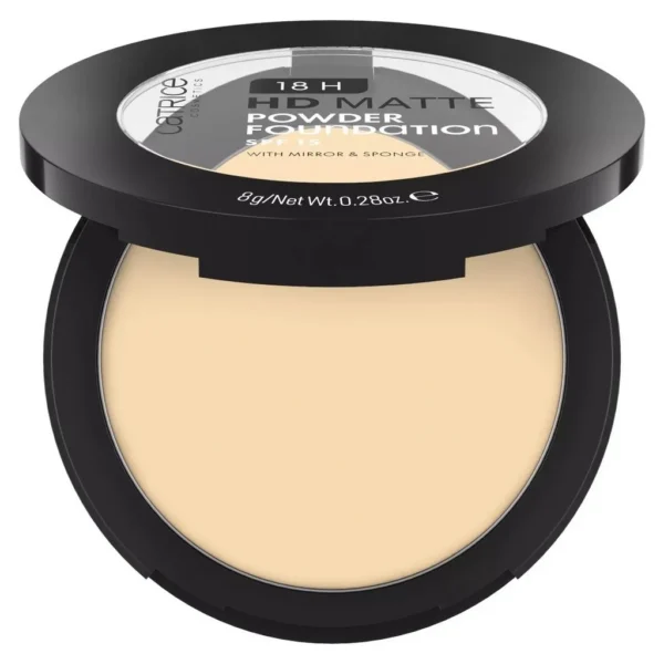 Catrice 18H Hd Matte Powder Foundation Fond De Teint 010W
