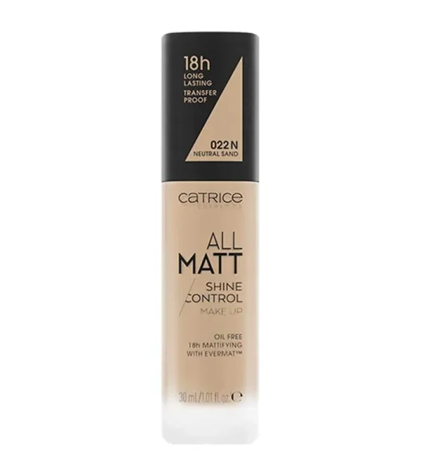 Catrice All Matt Shine Control Make Up Fdt 022N Neutral Sand