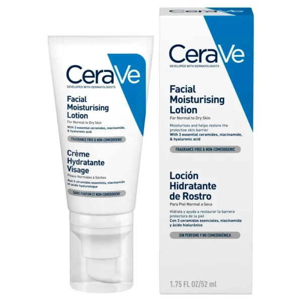 Cerave Crème Hydratante Visage Peaux Normales À Sèches 52Ml