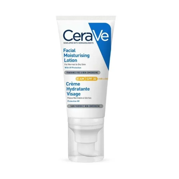 Cerave Crème Hydratante Visage Spf30 Peaux Normales À Sèches 52Ml