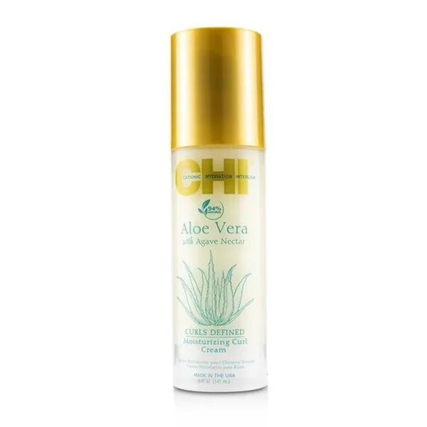 Chi Aloe Vera Curls Defined Crème Hydratante Cheveux Bouclés 147Ml