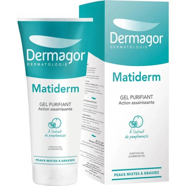 Dermagor Matiderm Gel Purifiant Peau Mixte À Grasse 200Ml