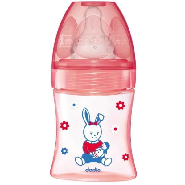 Dodie Biberon Initiation+ Rose Poupée Tétine Ronde 0-6M 3V D1 150Ml