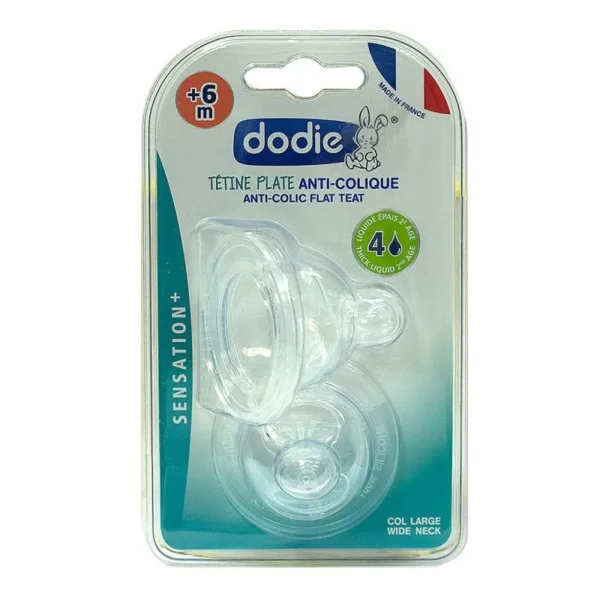 Dodie Tetine Plate Sensation+ Anti-Colique D4 +6M X2