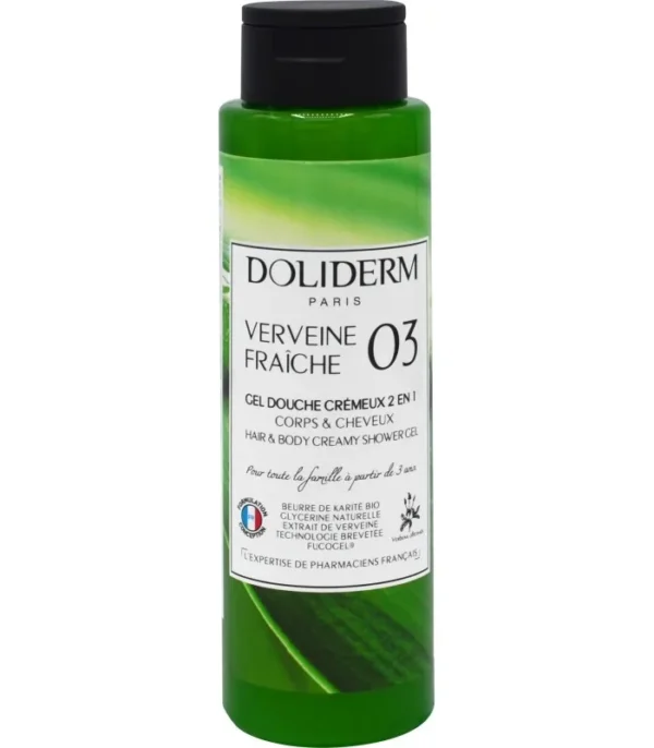 Doliderm Gel Douche Crémeux 2-En-1 N°03 Verveine Fraiche 200Ml