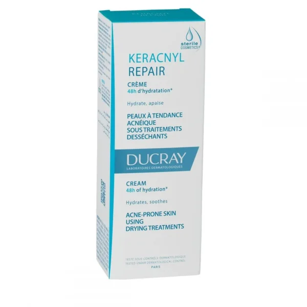 Ducray Keracnyl Repair Crème 48H D'Hydratation 50Ml