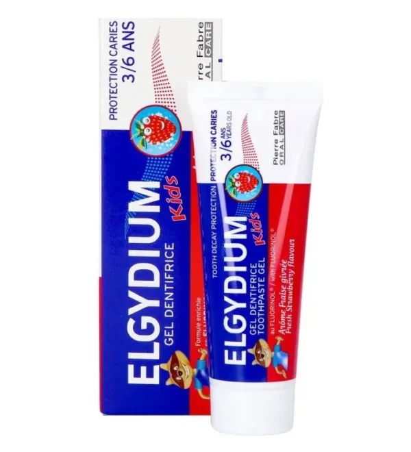 Elgydium Kids Gel Dentifrice Fraise Givrée 3-6 Ans 50Ml