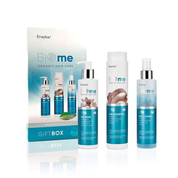 Erayba Biome Gift Box Bio Shampooing 250Ml + Bio Masque + Bio 2-Phase Pack