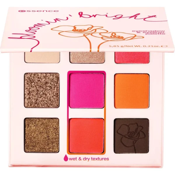 Essence Bloomin' Bright Palette Fards À Paupières Et Eyeliners