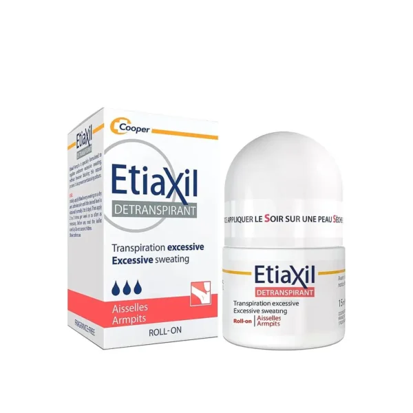 Etiaxil Détranspirant Transpiration Excessive Roll-On Aisselles Peaux Normales 15Ml
