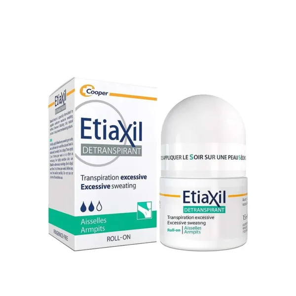 Etiaxil Détranspirant Transpiration Excessive Roll-On Aisselles Peaux Sensibles 15Ml