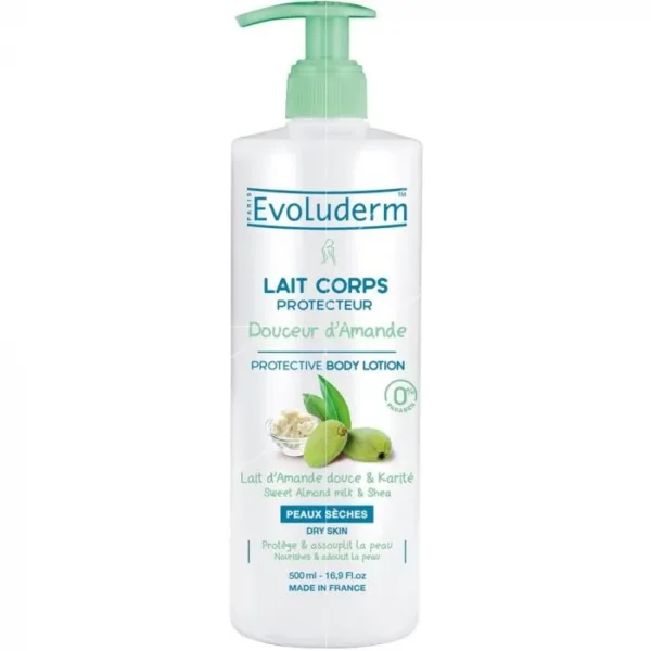 Evoluderm Lait Corps Protecteur Douceur D'Amande 500Ml