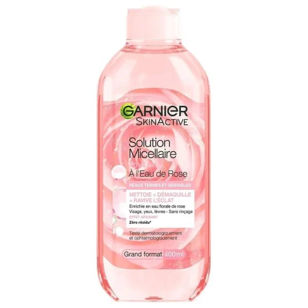 Garnier Skin Active Solution Micellaire Tout En 1 À L'Eau De Rose 400Ml