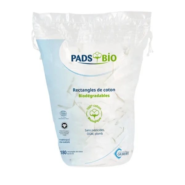 Gilbert Pads Bio Rectangles De Coton 180U
