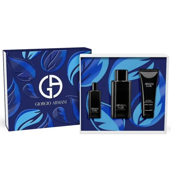 Giorgio Armani Code Edt 125Ml + 15Ml + Gel Douche 75Ml Coffret