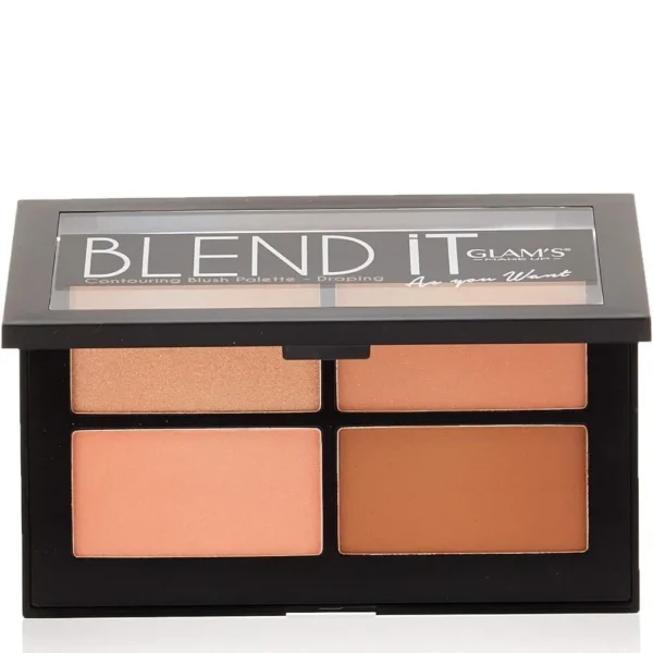 Glam'S Blend It Contouring Blush Palette 338 Brown Sugar