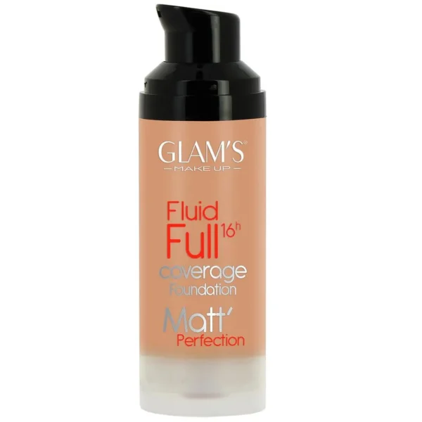 Glam'S Fluid Full 16H Coverage Foudation Matt Font De Teint 223 Rosy Beige