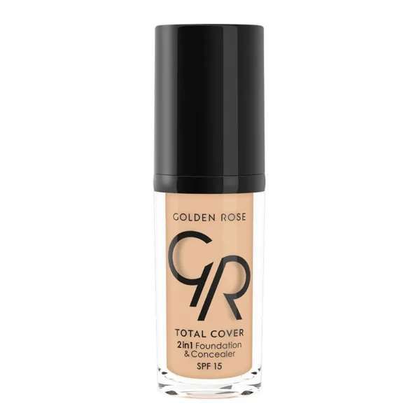 Golden Rose 2In1 Total Cover Foundation & Concealer Spf15 06 Taupe