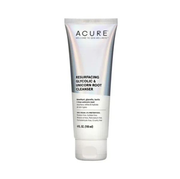 Acure Nettoyant Resurfaçant Glycolique et Racine de Licorne