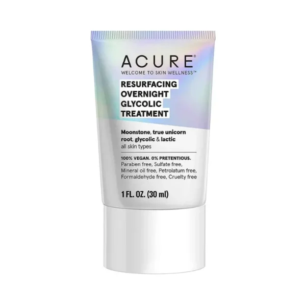 Acure Soin Glycolique Resurfaçant de Nuit Crème Visage