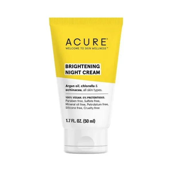 Acure Crème de Nuit Éclaircissante