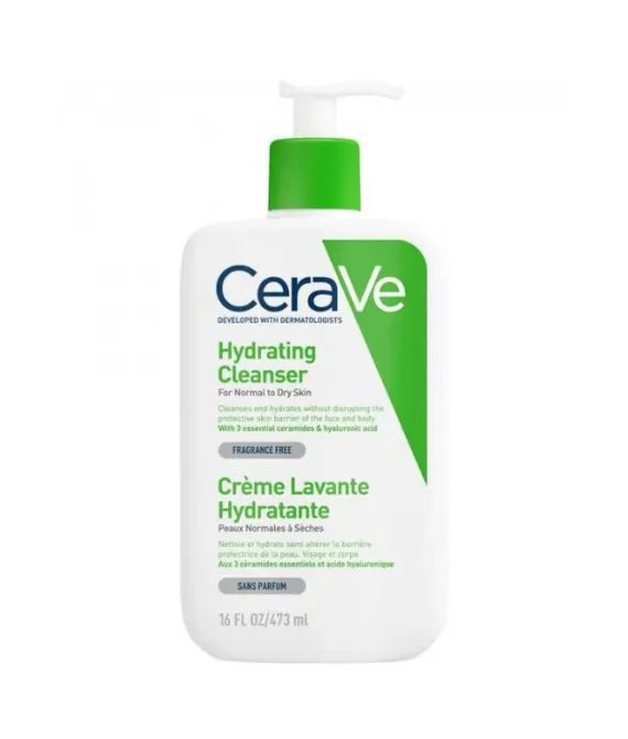 CeraVe Crème Lavante Hydratante Peau Normales à Sèches 473 ml