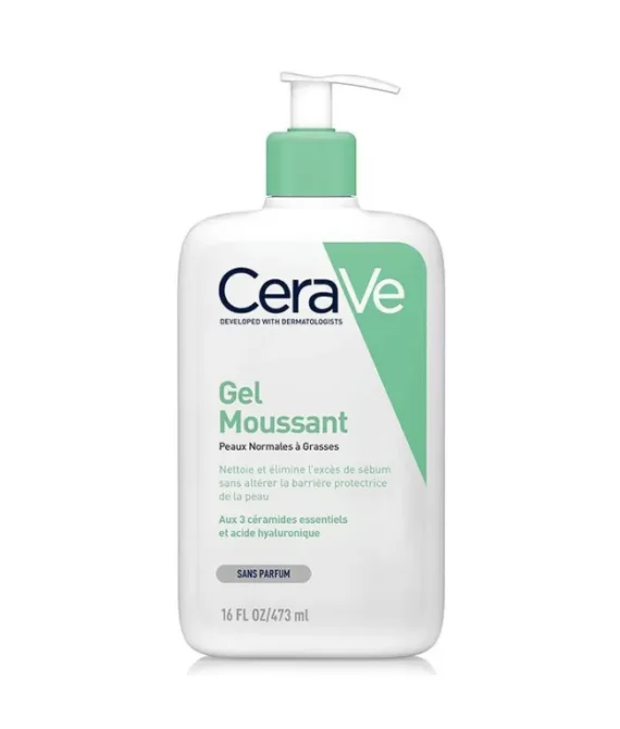 CeraVe Gel Moussant pour Peaux Normales à Grasses 473ml