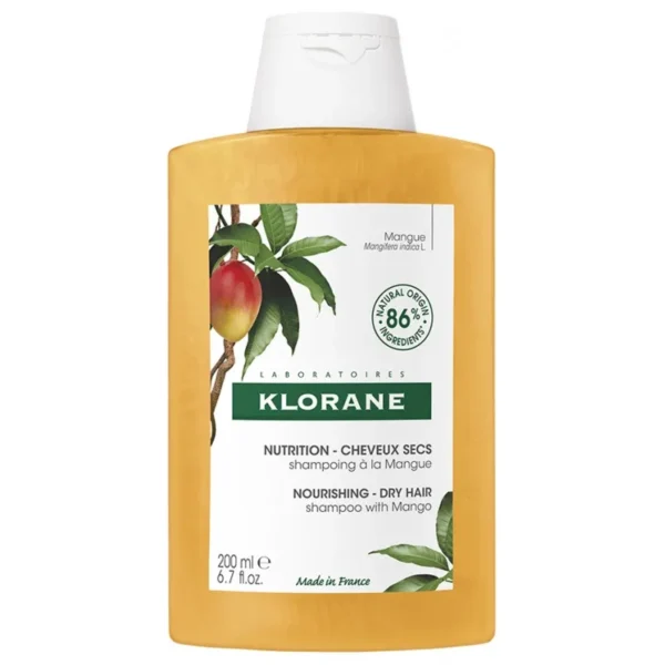 Klorane Nutrition Shampooing À La Mangue Cheveux Secs 200Ml