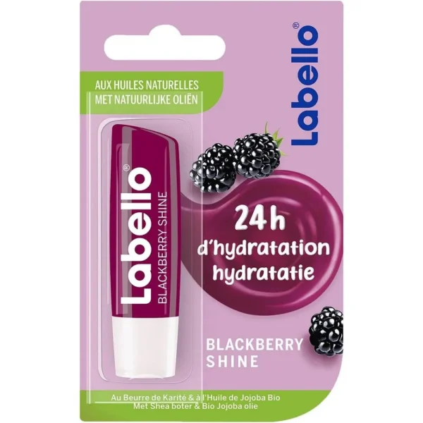 Labello Baume À Lèvres Blackberry Shine 24H D'Hydratation