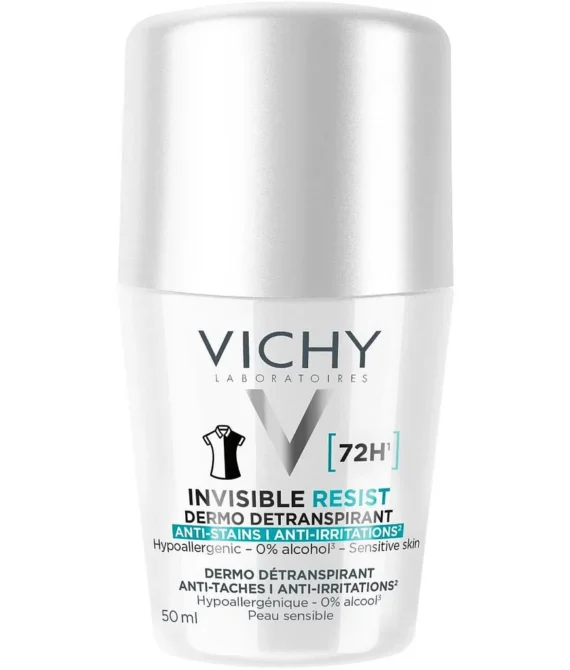 Vichy Invisible Resist Dermo Détranspirant 72H Déodorant Roll-On 50Ml